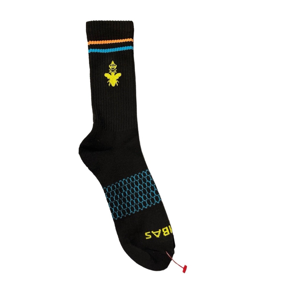 NWOT ..Bombas Men's Crew Socks Black Multi-Color 5 Pairs Size Medium - Picture 5 of 5
